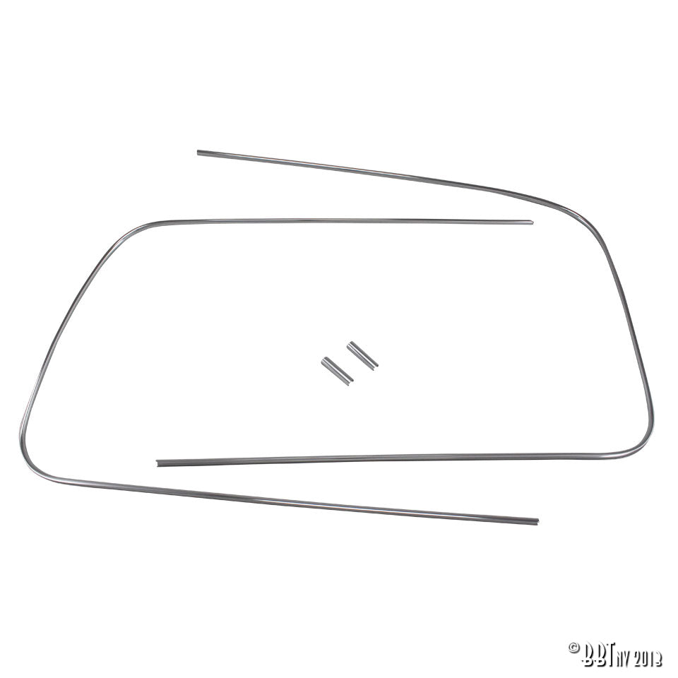 Moldura de ventana delantera convertible (borde de aluminio)