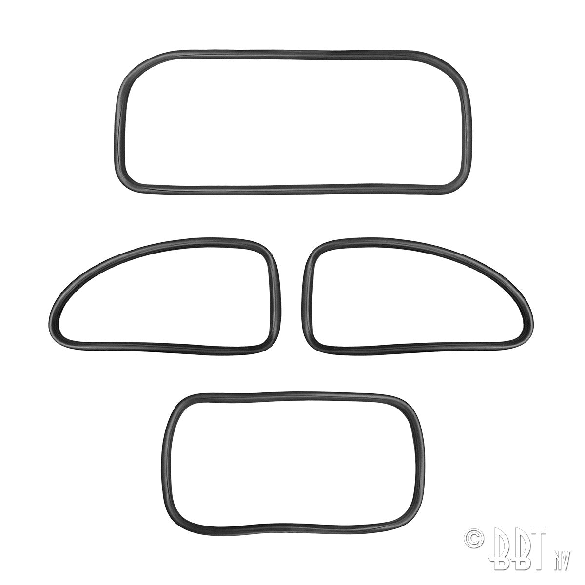 Kit de goma para ventanas 'Deluxe' (adorno de aluminio)