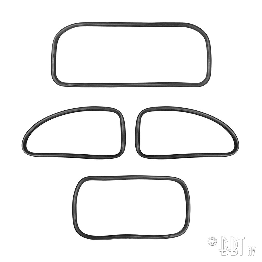 Kit de goma para ventanas 'Deluxe' (adorno de aluminio)