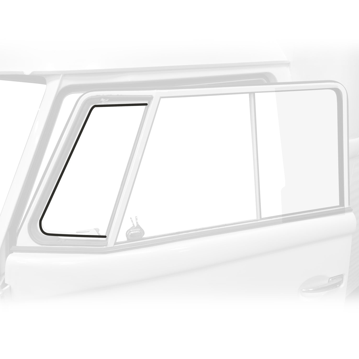 Seal glass to ventframe - Beetle, Type 3, Bus 12/52-07/79 / Fresh air distributor flap - Bus -07/67