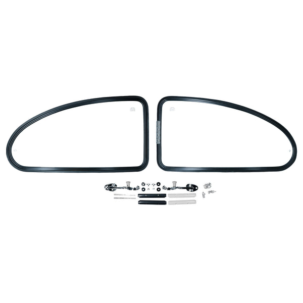 Juego de ventanas desplegables, negro