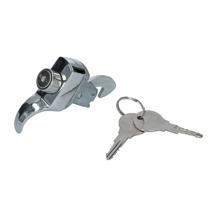 Cerradura de tapa del motor con llave - Cromo TQ