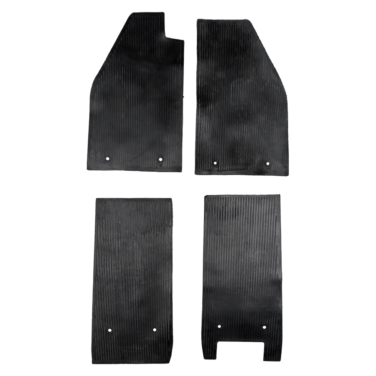 Juego de alfombrillas de goma negro, volante a la izquierda