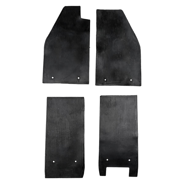 Juego de alfombrillas de goma negro, volante a la izquierda