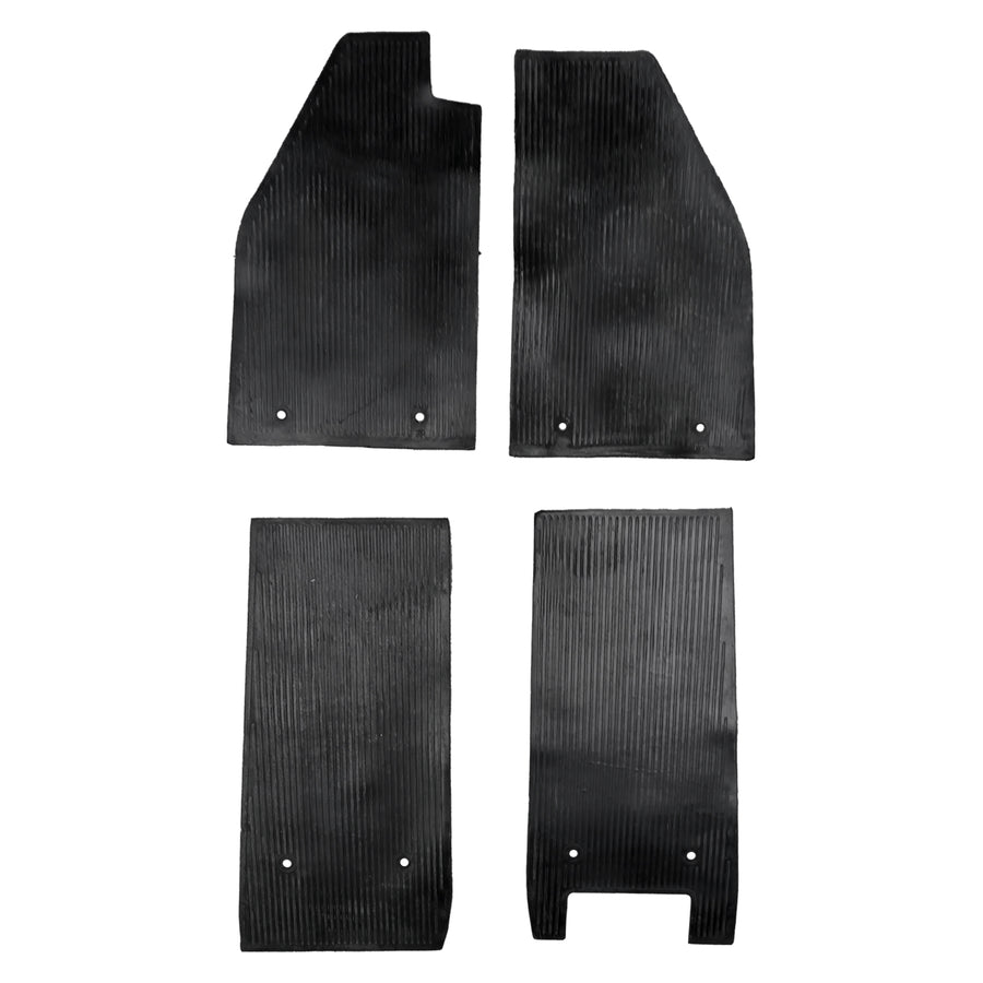 Juego de alfombrillas de goma negro, volante a la izquierda
