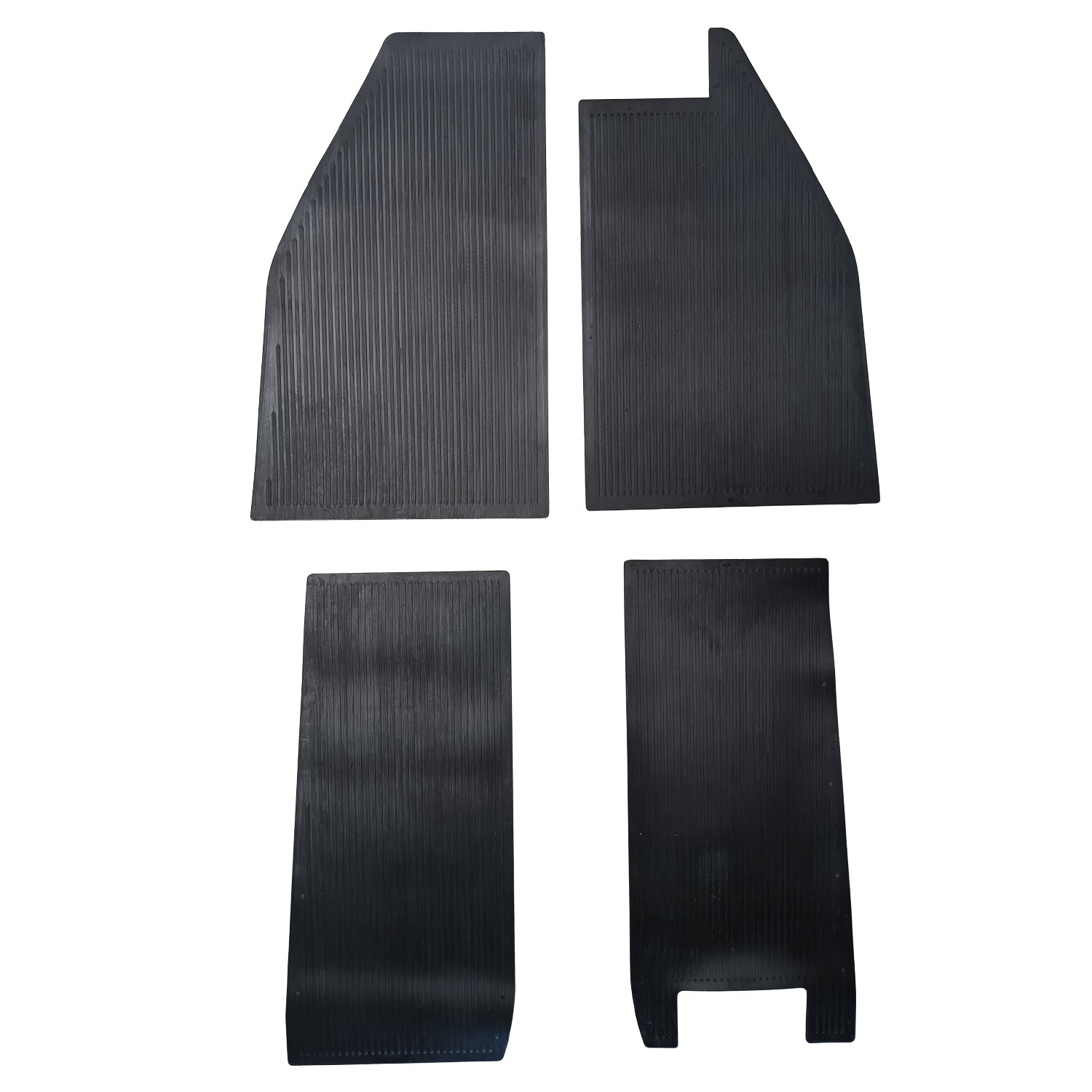 Juego de alfombrillas de goma negro, derecha
