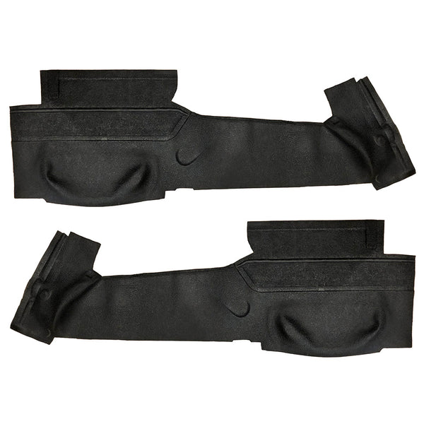 Alfombrillas de goma para el soporte del asiento (sin mampara detrás del asiento), color negro