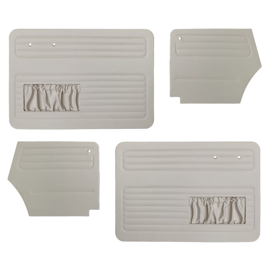 Juego de placas de puerta 'Blanco Crema' convertible (4 piezas)