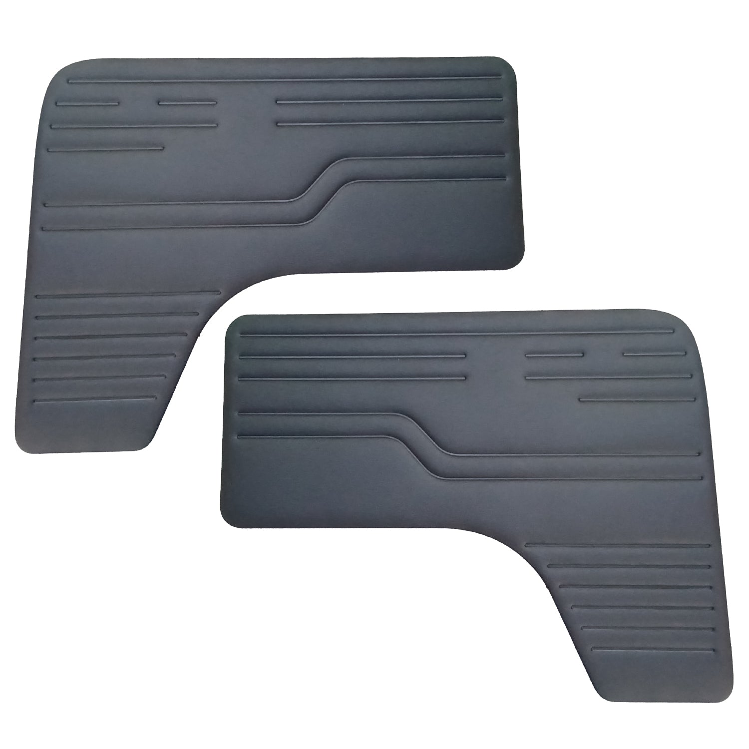 Door panels front, black, z-lines