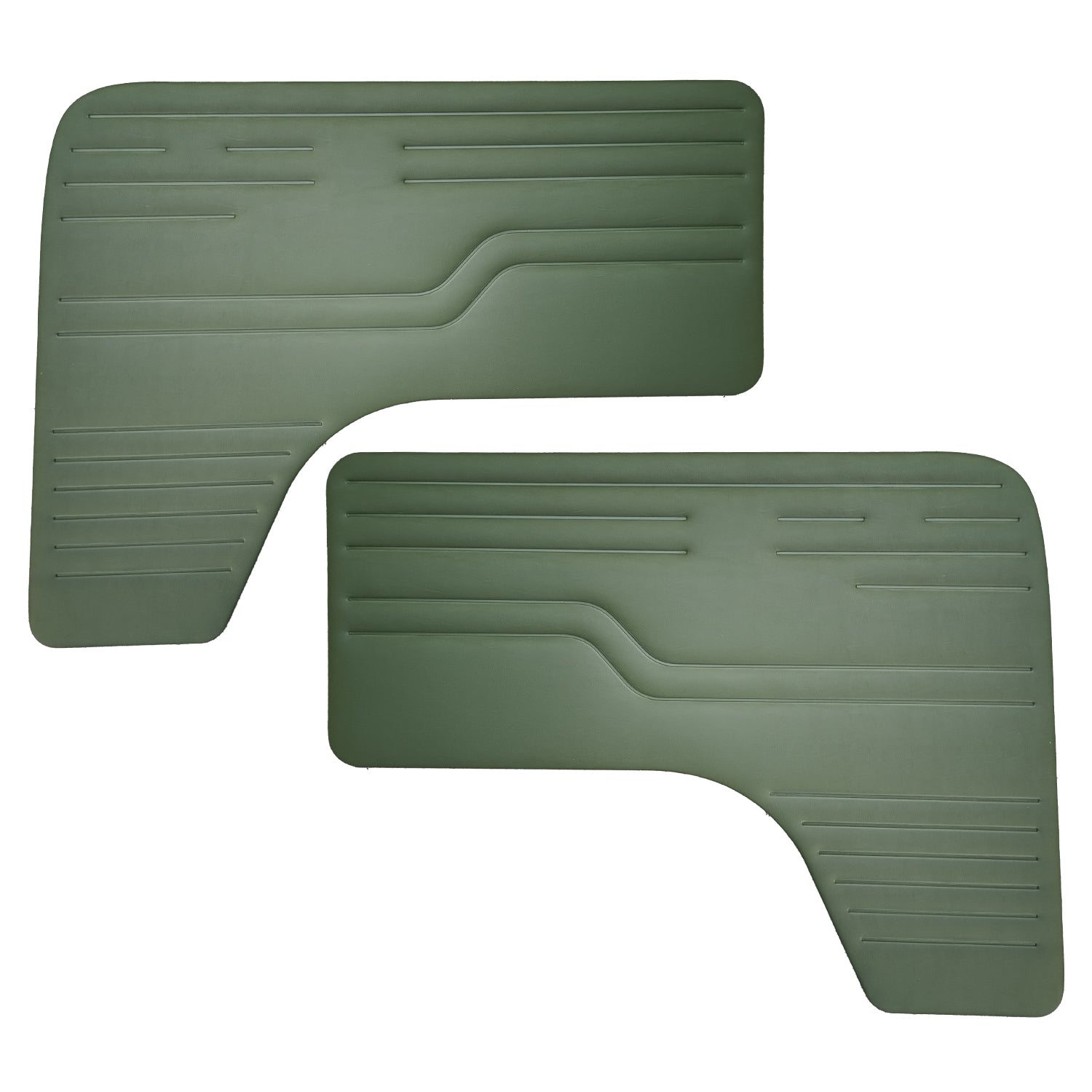 Door panels front, green, z-lines
