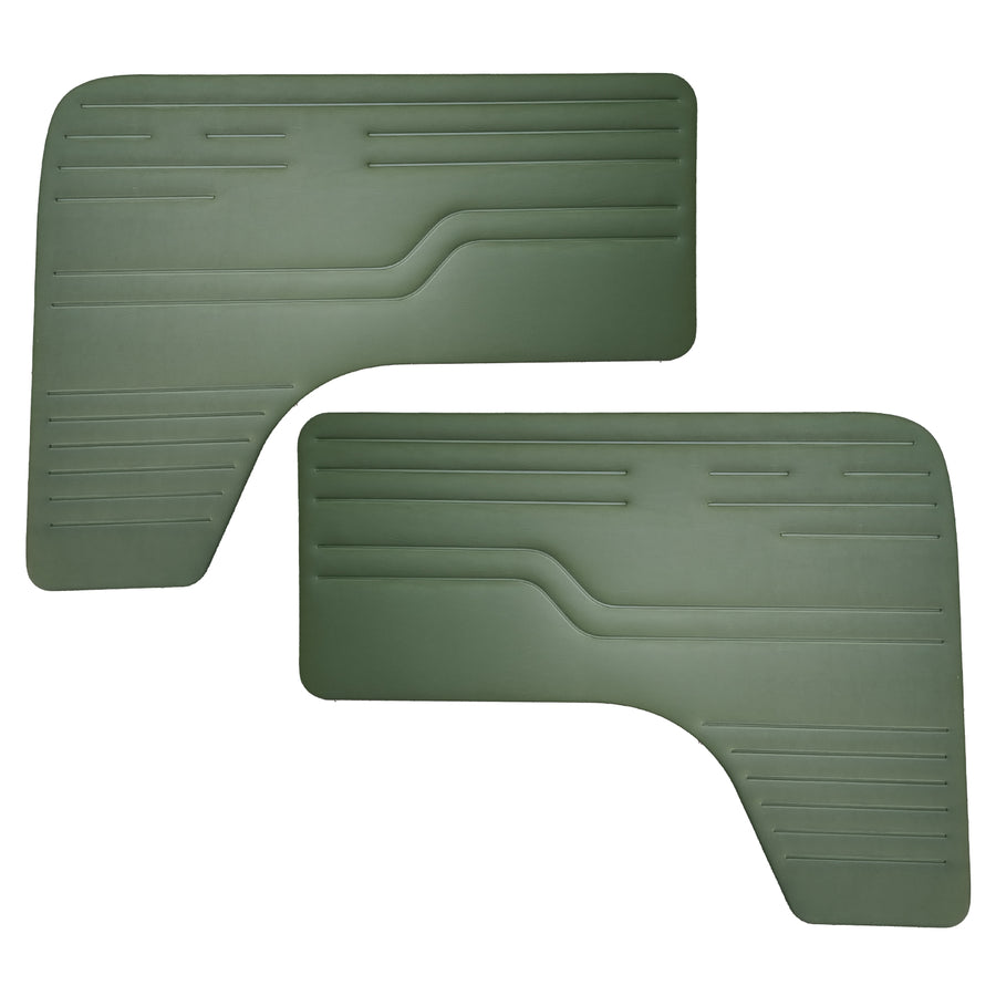 Paneles de puerta delanteros, verdes, líneas Z