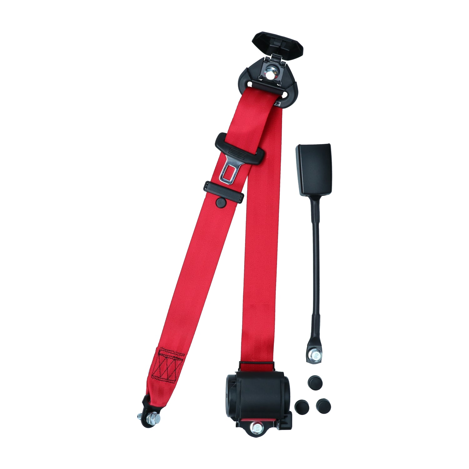 Universal seat belt - red, e-marked