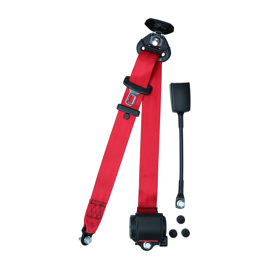 Cinturón de seguridad universal - rojo, con marca electrónica