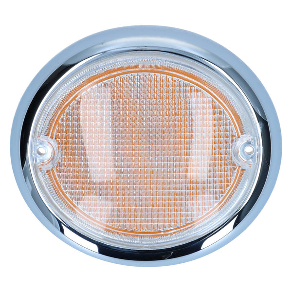 Lente de intermitente, izquierda, transparente/naranja
