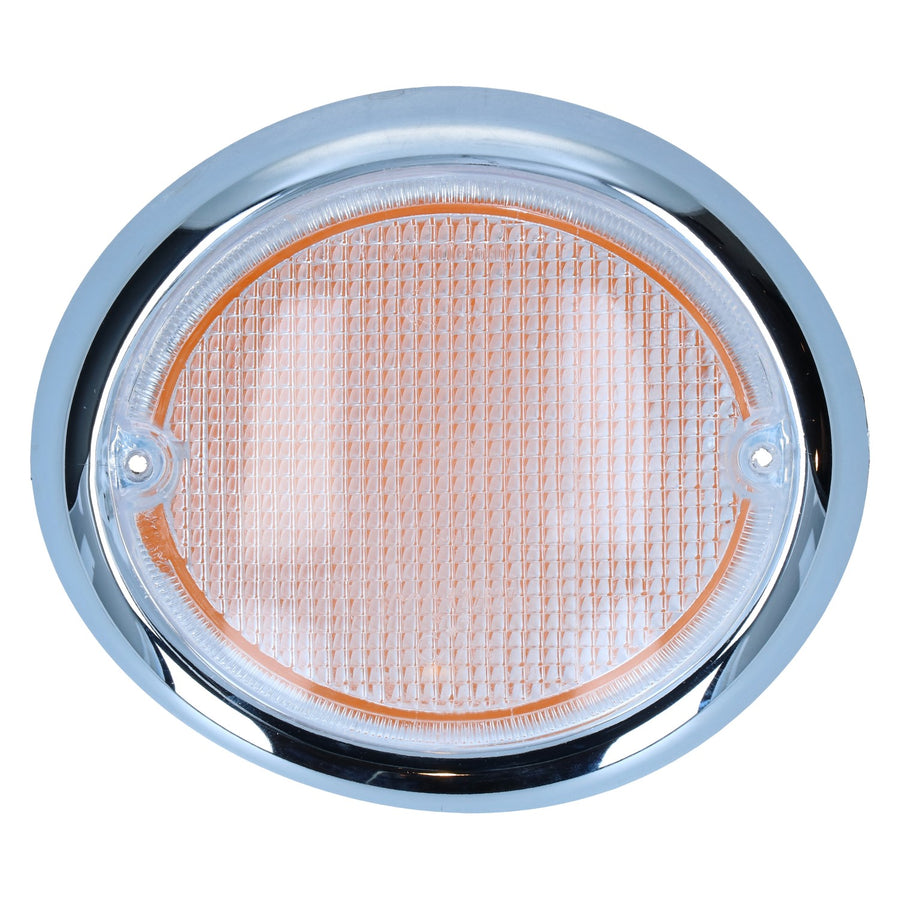 Lente de intermitente, izquierda, transparente/naranja con marca E