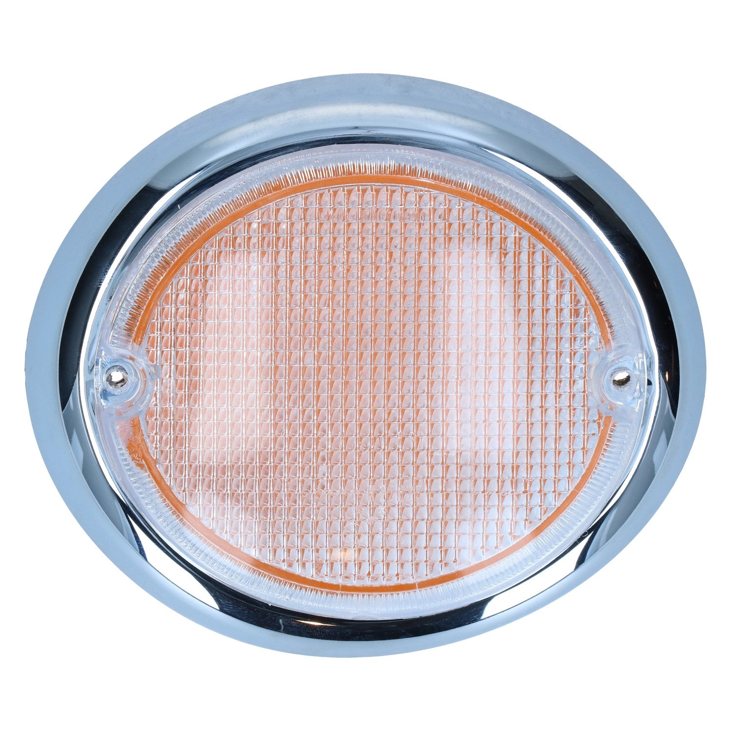 Lente de intermitente, derecha, transparente/naranja con marca E