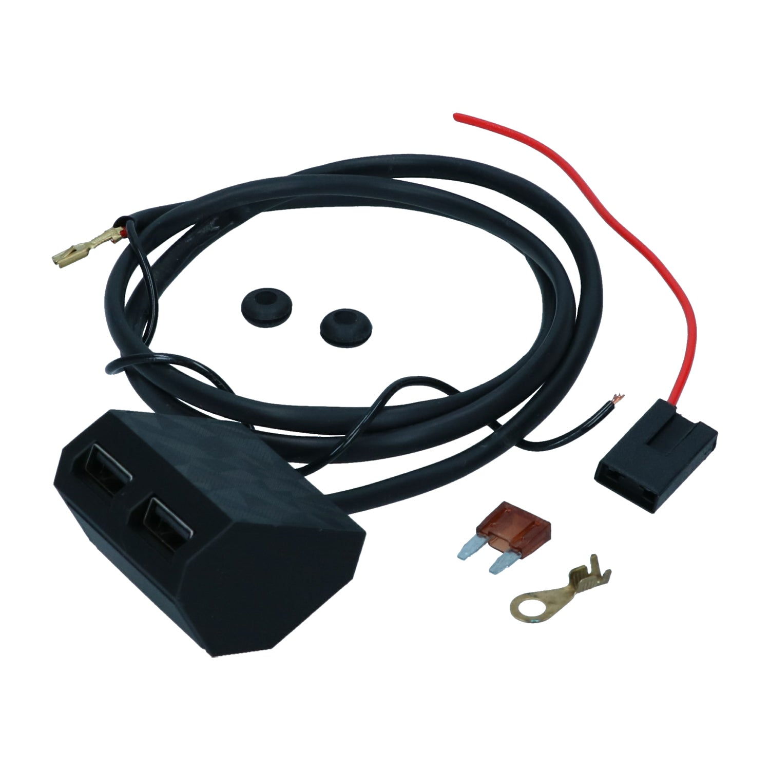 Cargador USB para cenicero, 12 Voltios (cenicero metálico)