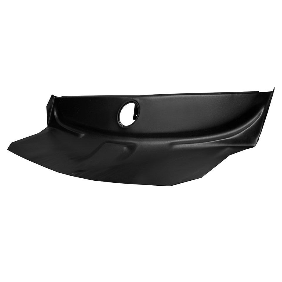 Parte inferior de la caja de ruedas de repuesto