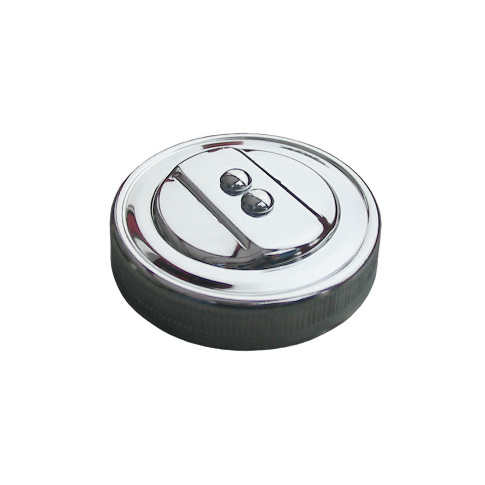 Tapón de aceite estilo stock, cromado, con junta