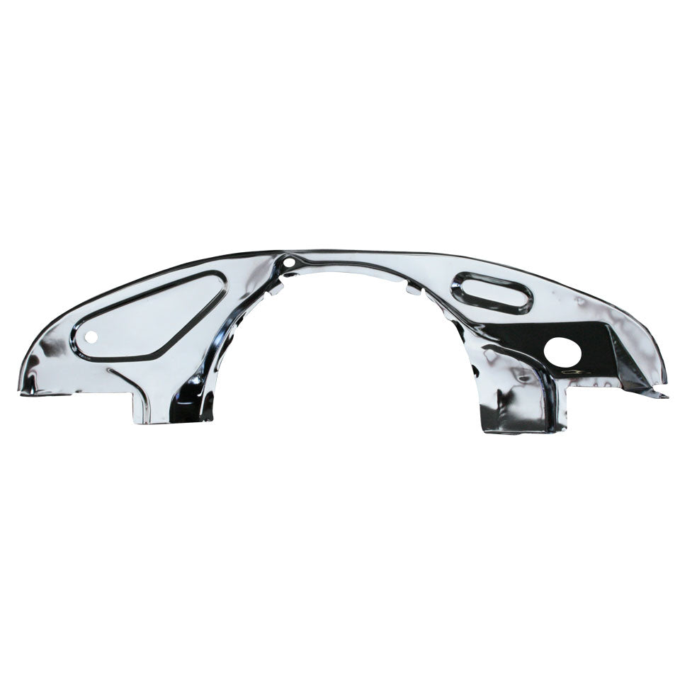 Chapa delantera motor,, sin salidas enfriador de aceite (cromada)