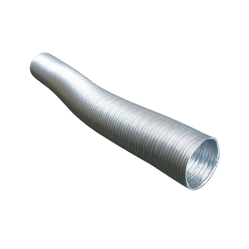 Manguera calefactora de aluminio entre la cámara de refrigeración y el intercambiador de calor.