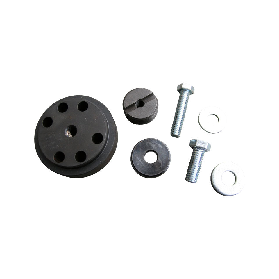 Flywheel and crankshaft drill jig