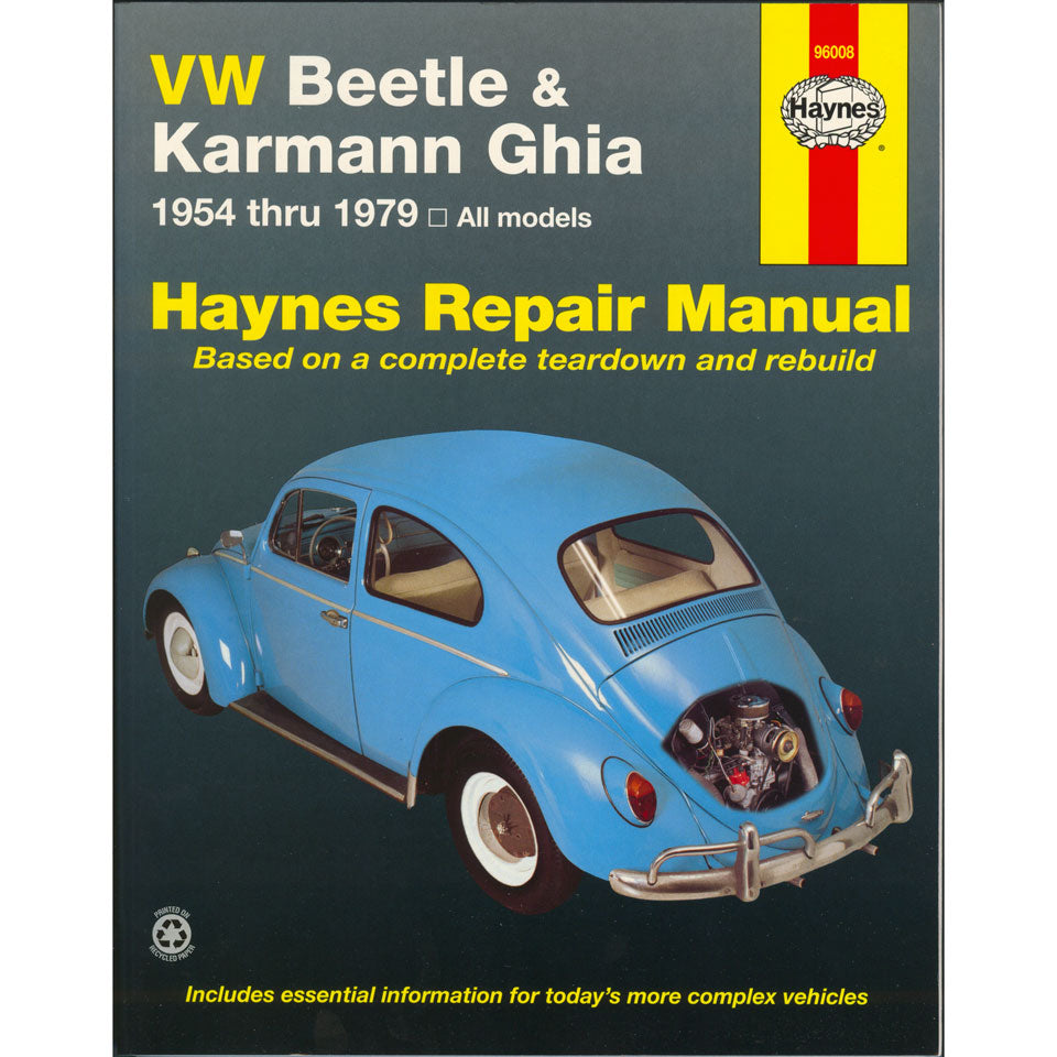 Workshop manuel Haynes Beetle & Karmann Ghia