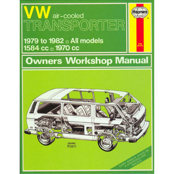 Manual VW Transporter refrigerado por aire, inglés, J.H. Haynes