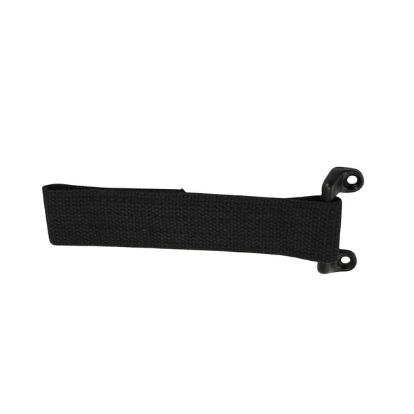 Puerta de carga con correa de retención (175 mm), con soporte, negra