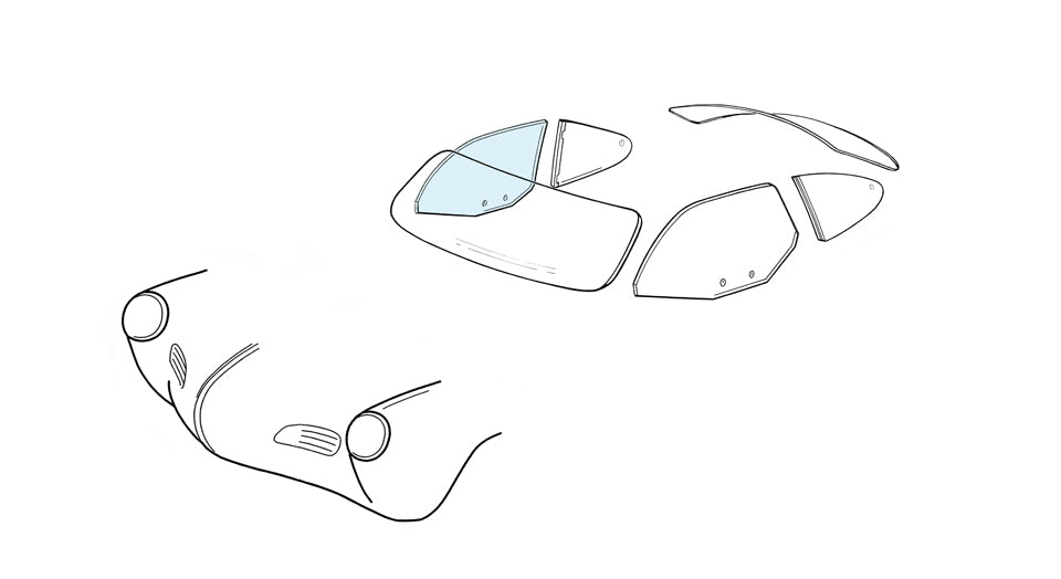 Door window right - coupé