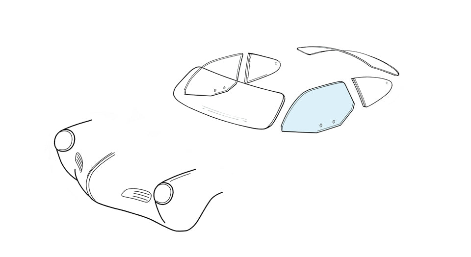 Door window left - Coupé