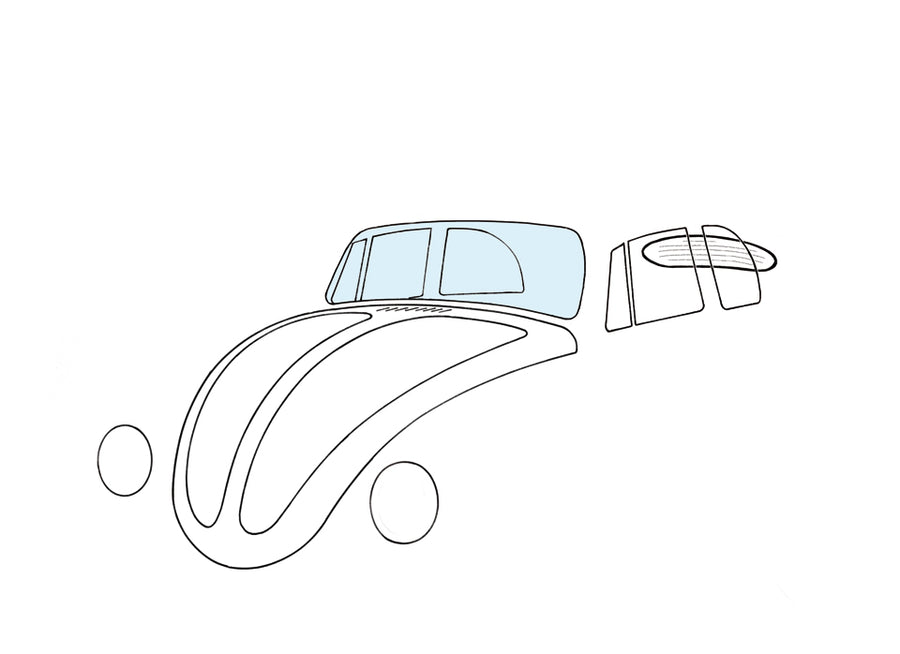 Parabrisas, convertible, transparente