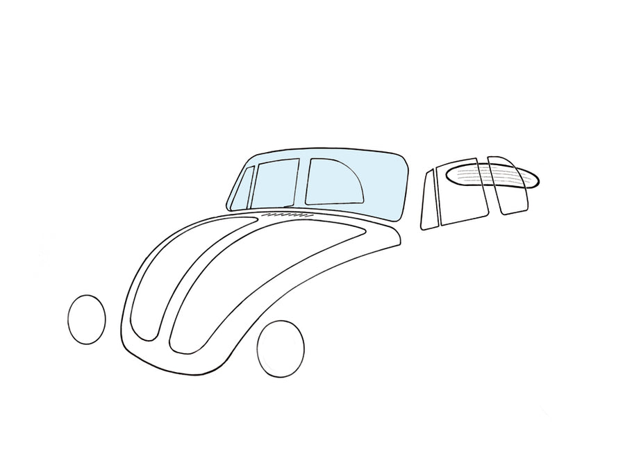 Parabrisas, convertible, transparente