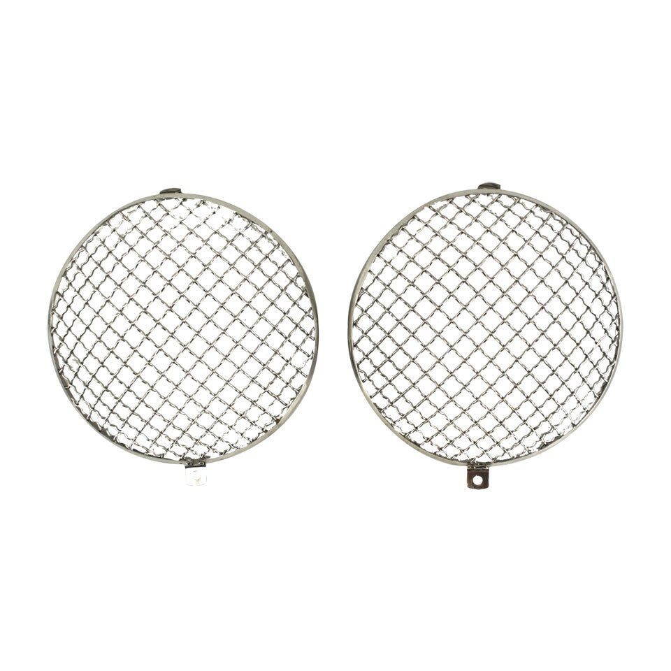 Rejillas de faros 'Vintage' acero inoxidable, el par