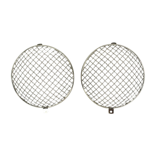 Rejillas de faros 'Vintage' acero inoxidable, el par