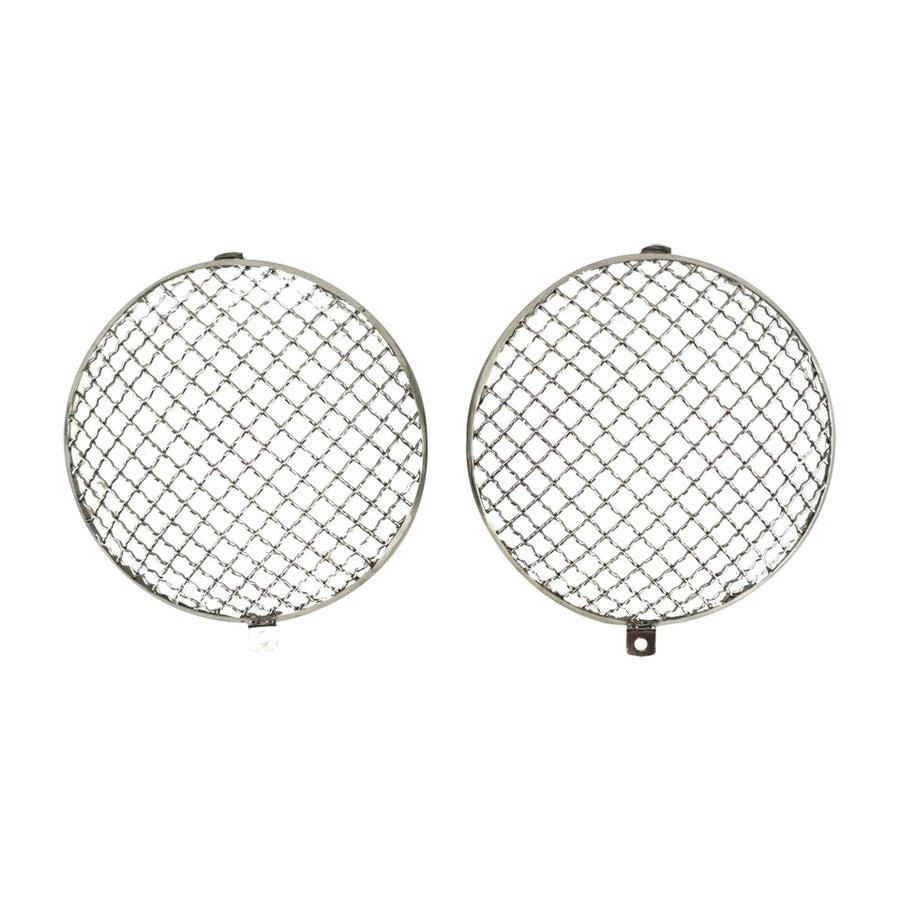 Rejillas de faros 'Vintage' acero inoxidable, el par