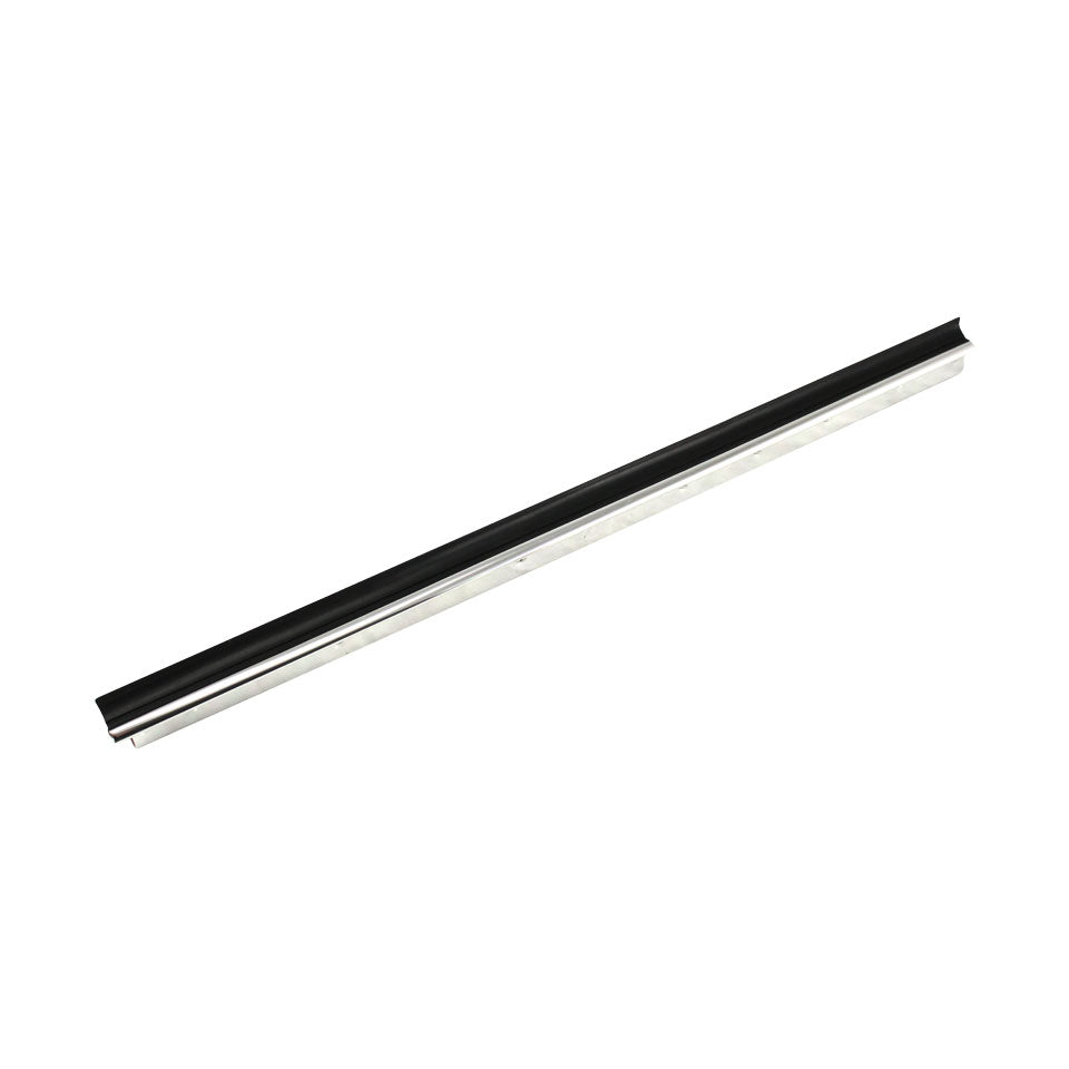 Rascador de ventanilla exterior cromado + goma, izquierda, cada uno