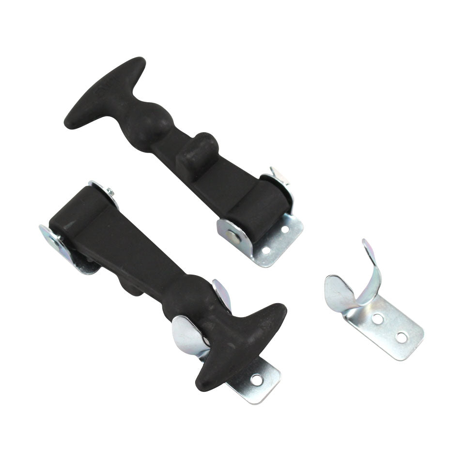 Abarth style rubber hood latches