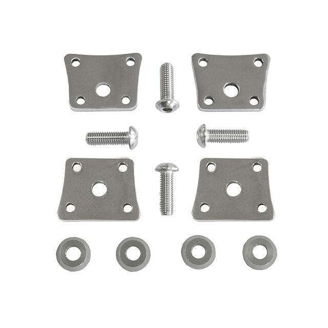 Placas para fijación al depósito de combustible, Inox.