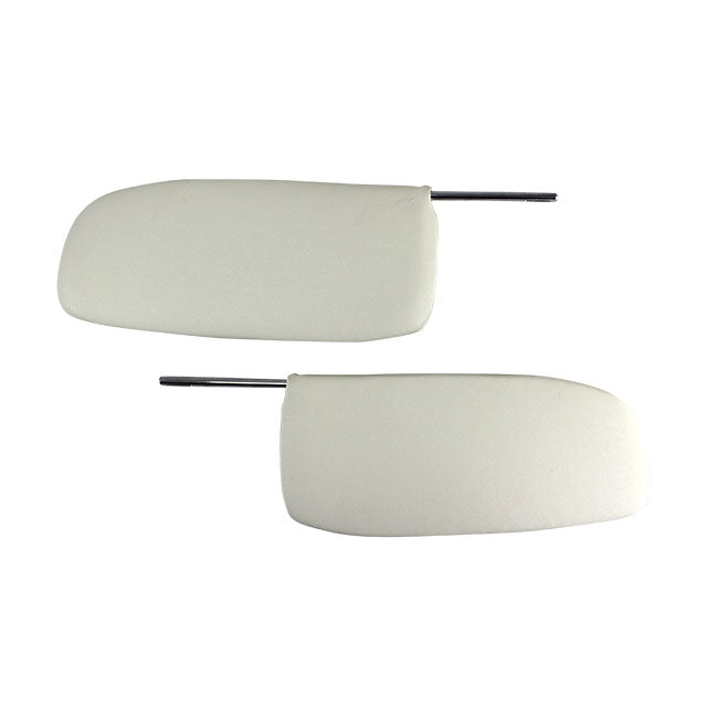 Viseras parasol, cabrio, par, blanco
