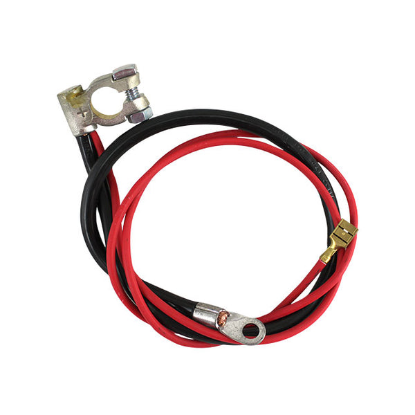 Cable positivo de batería, negro 540 mm, rojo 980 mm