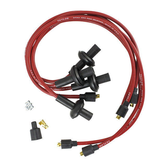 Juego de cables de encendido silicona - rojo