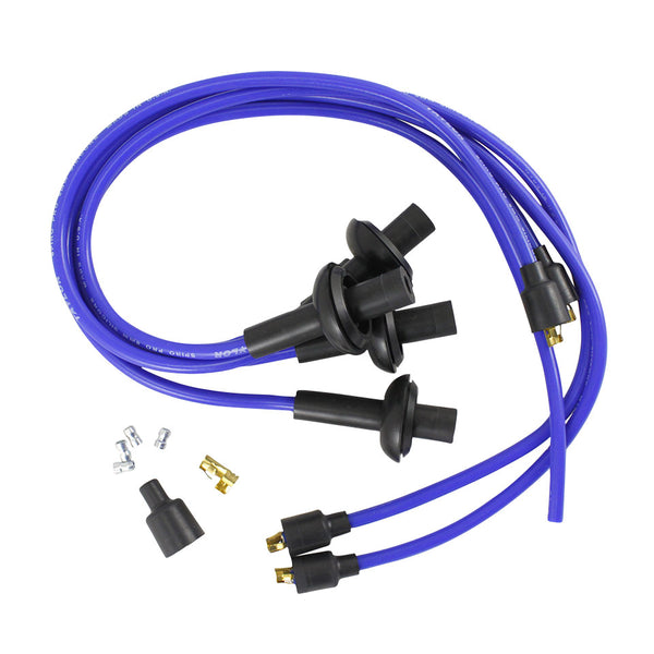 Juego de cables de encendido silicona - azul