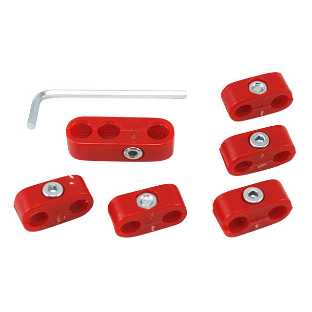 Retenedores de cables de bujías, rojos