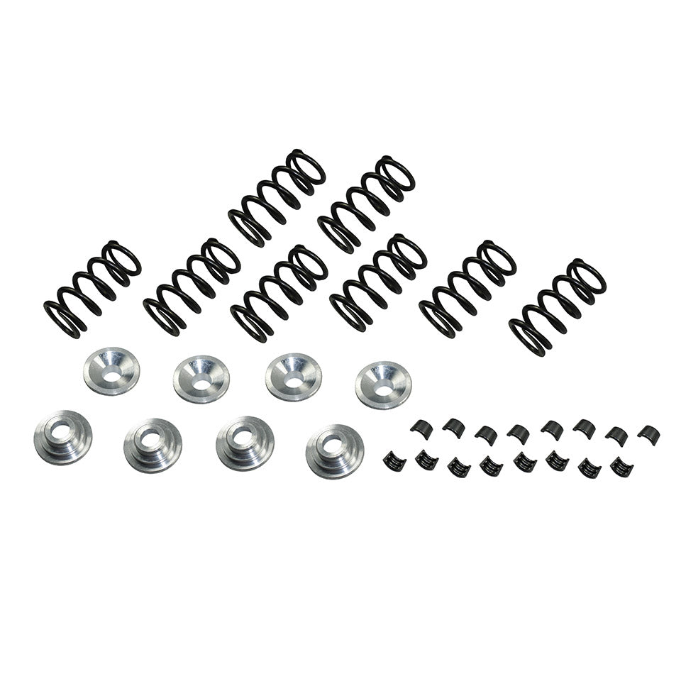 Muelles de válvula con retenedores y abrazaderas de aluminio, juego completo de 8 piezas