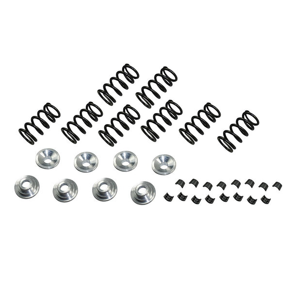 Muelles de válvula con retenedores y abrazaderas de aluminio, juego completo de 8 piezas