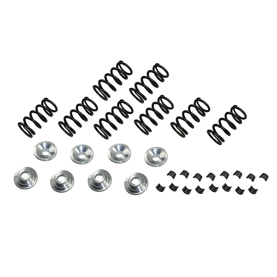 Muelles de válvula con retenedores y abrazaderas de aluminio, juego completo de 8 piezas