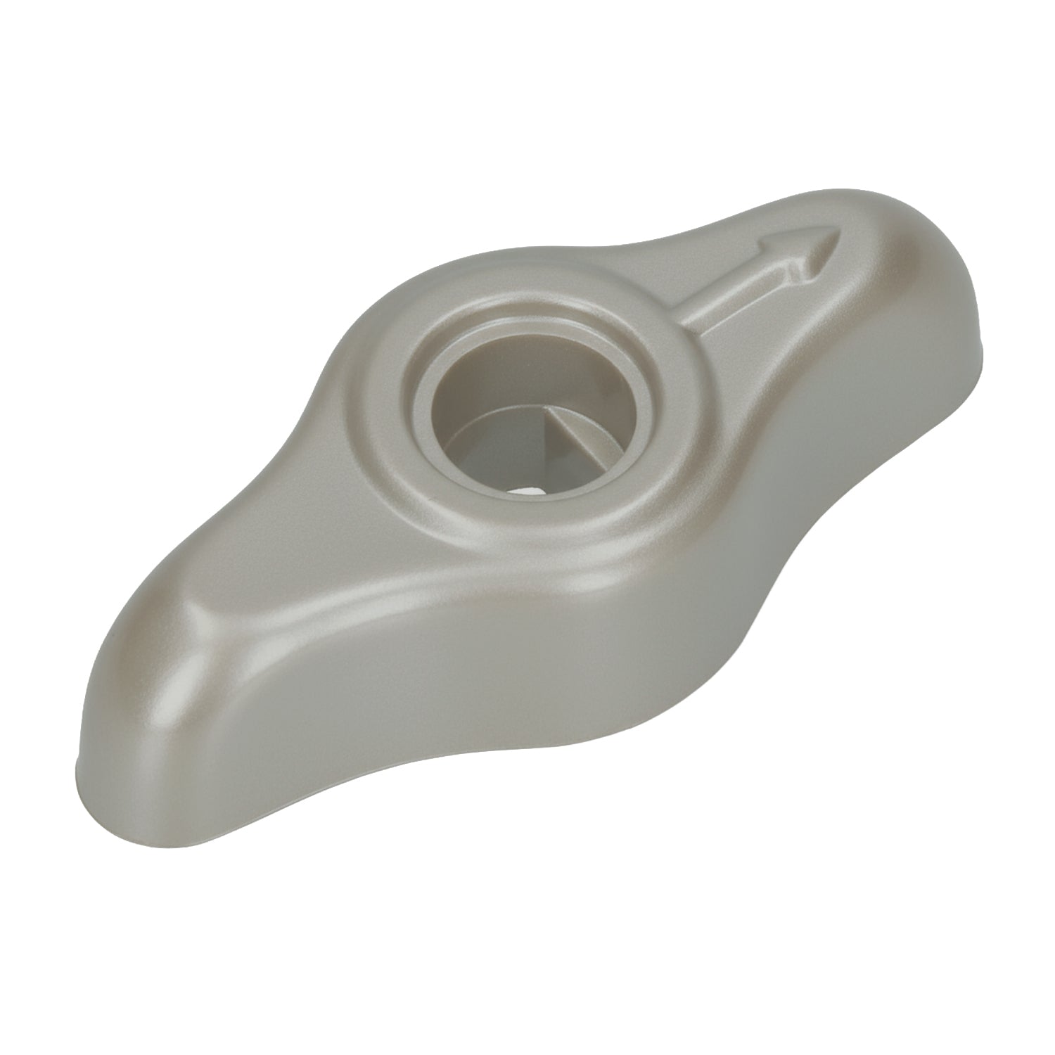 Knob fresh air box distributor flap - silverbeige