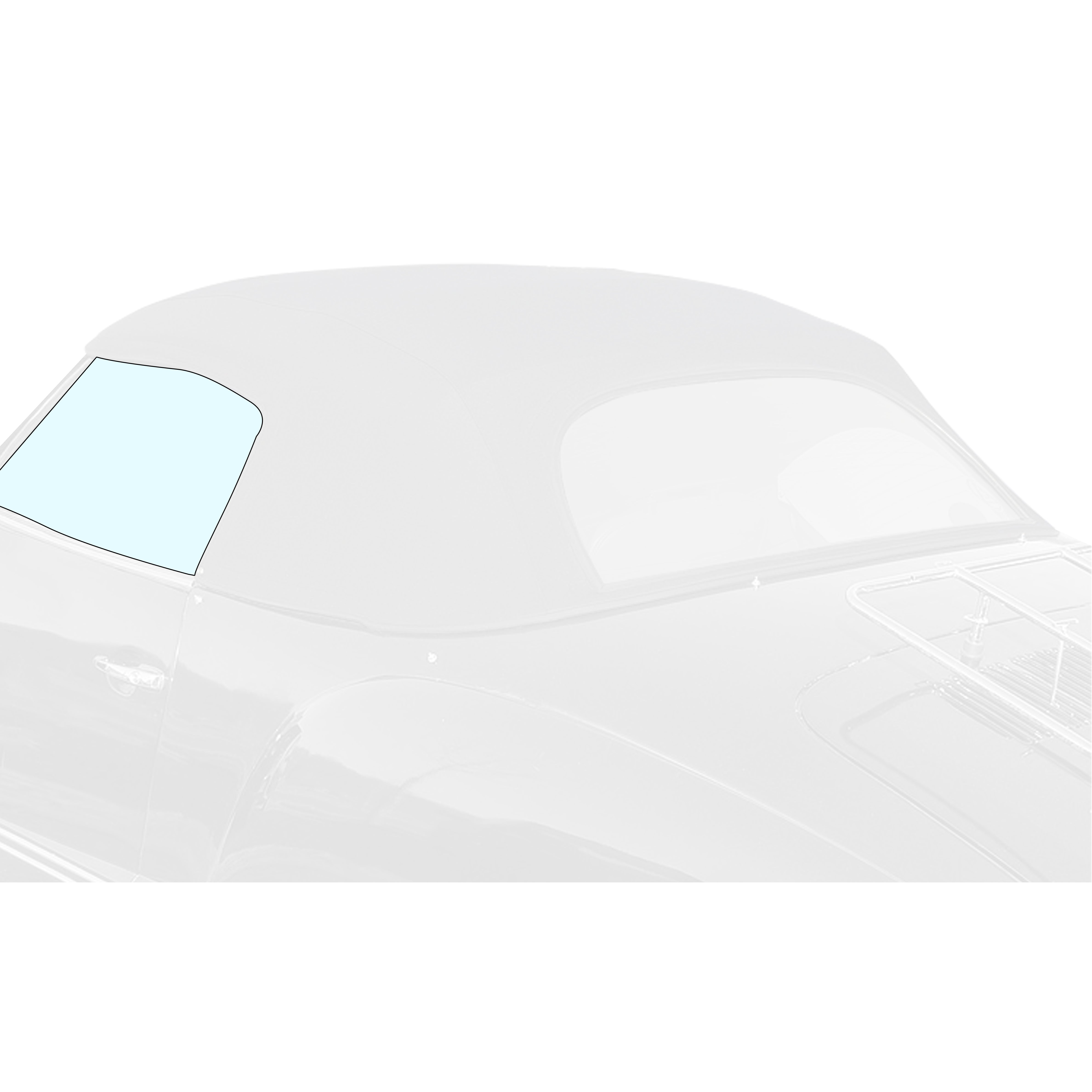 Door window left - convertible