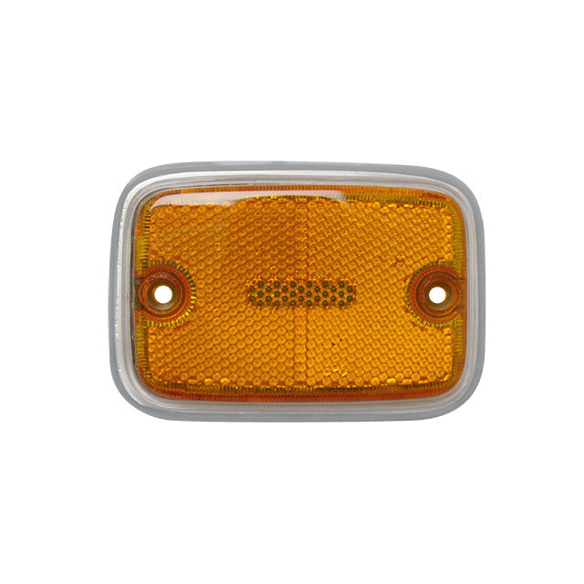 Lente reflectora lateral frontal - Naranja/plata